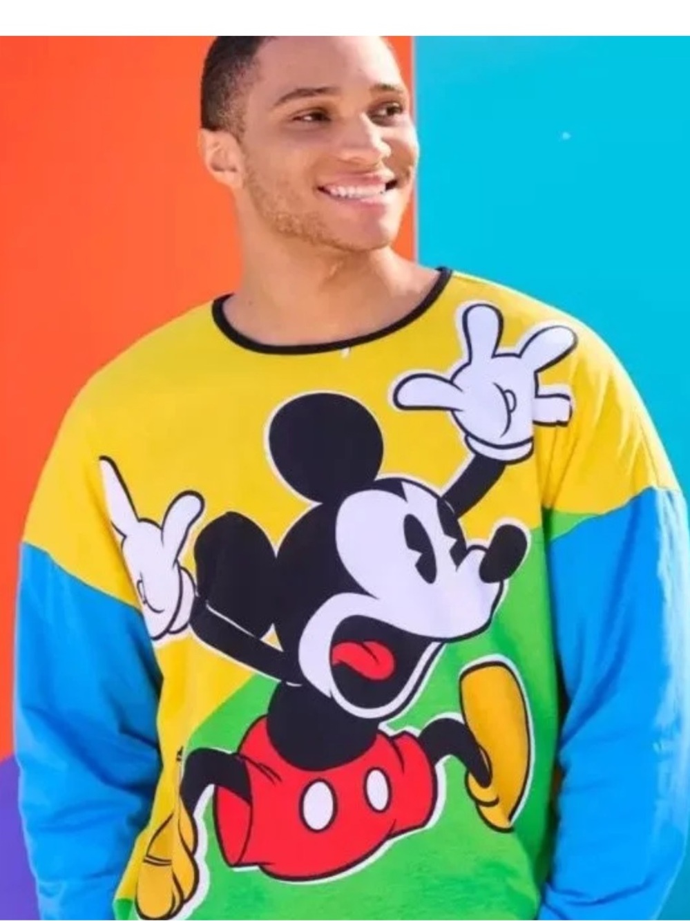 Disney Mickey Mouse Colorblock reversible pullover - pillow soft